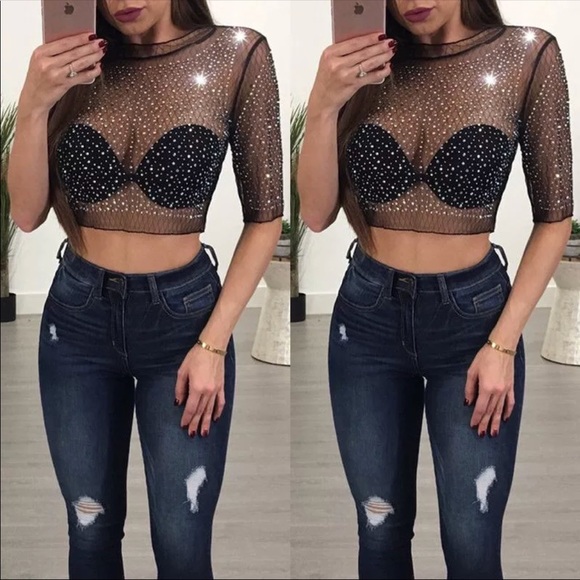 Tops - Mesh Crop Top💎